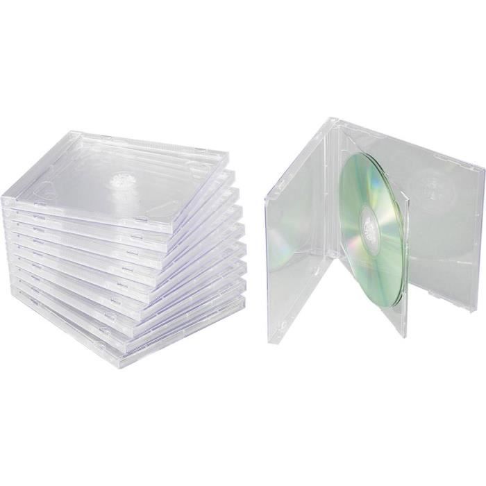 Boite A Cd Basetech Bt 1687769 2 Cds Dvds Blu Rays Plastique