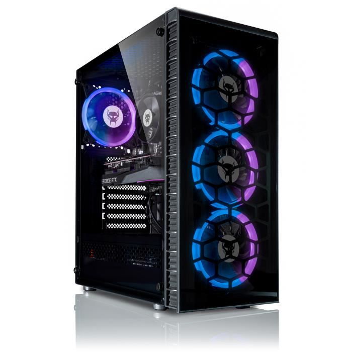 BEASTCOM Q5 Pro Gaming PC Gamer Intel Core i5-12400F NVIDIA RTX 4060 Ti 32Go RAM 1 To  NVMe WiFi Win11