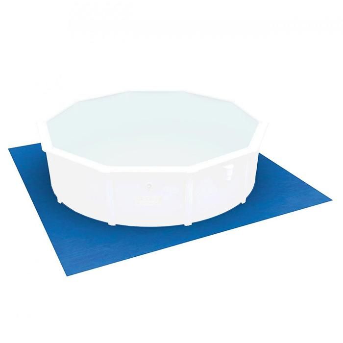 JOAASU Tapis Piscine Extérieur Rond 3,6 M Noir – Protection Sol Piscine Hors Sol, Antidérapant Et Découpable