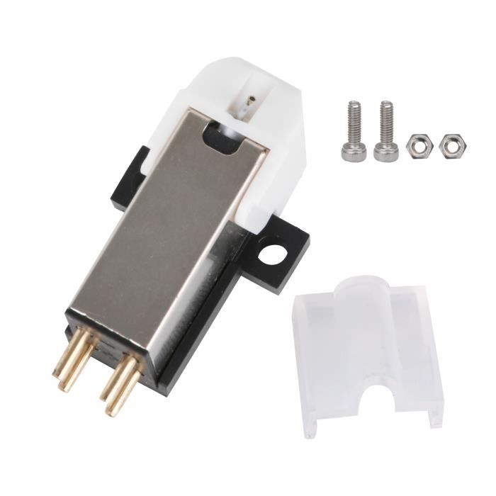 Tête De Lecture Noire Avec Cartouche M27BS - Compatible Platines Vinyle Bush Et Autres