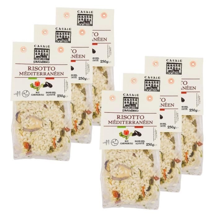 Casale Paradiso - Lot 6x Risotto méditerranéen - Paquet 250g ...