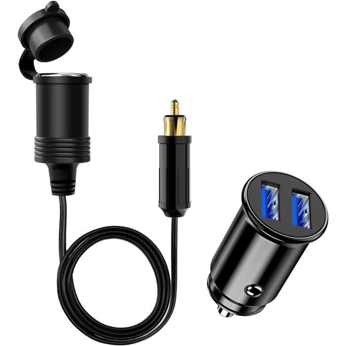 Adaptateur Allume-cigare Moto 12V Adaptateur De Prise Allume-Cigare Européen De Moto Pour Prise