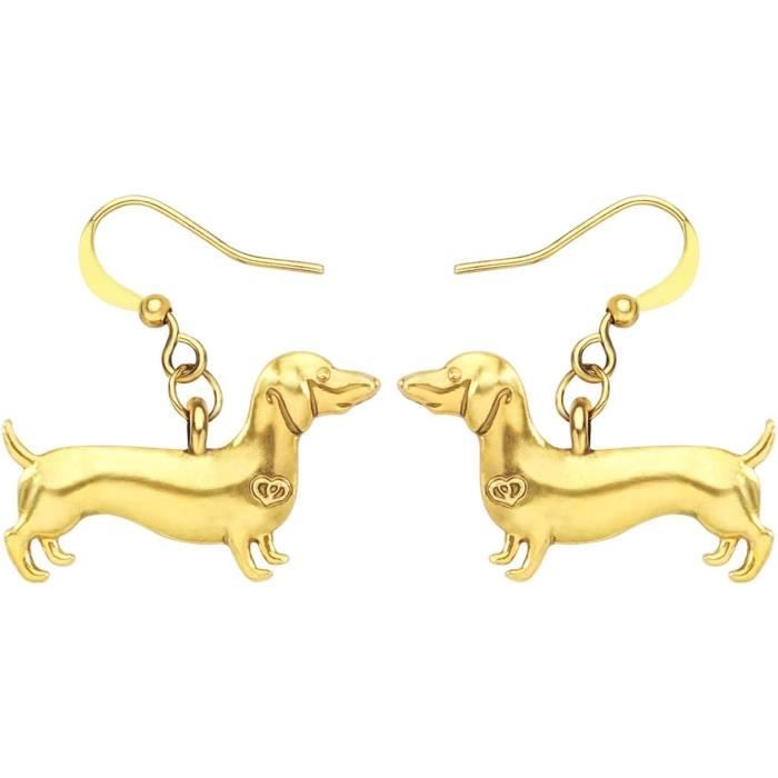 Émail Teckel Cadeaux Cute Teckel Chien Boucles D