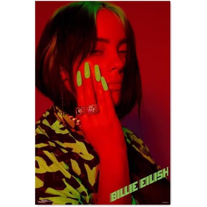 Poster Décoratif Billie Eilish Sur Toile - 30x45 Cm, Style Rétro Vintage, Pour Chambre, Salon, Bureau