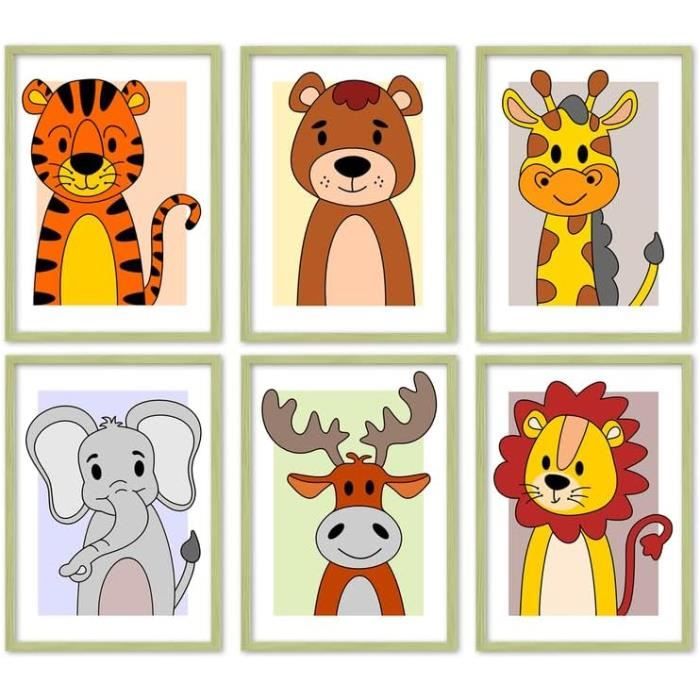 Lot De 6 Feuilles Décoratives Pour Tableaux - 4 En Format A3 Et 2 En