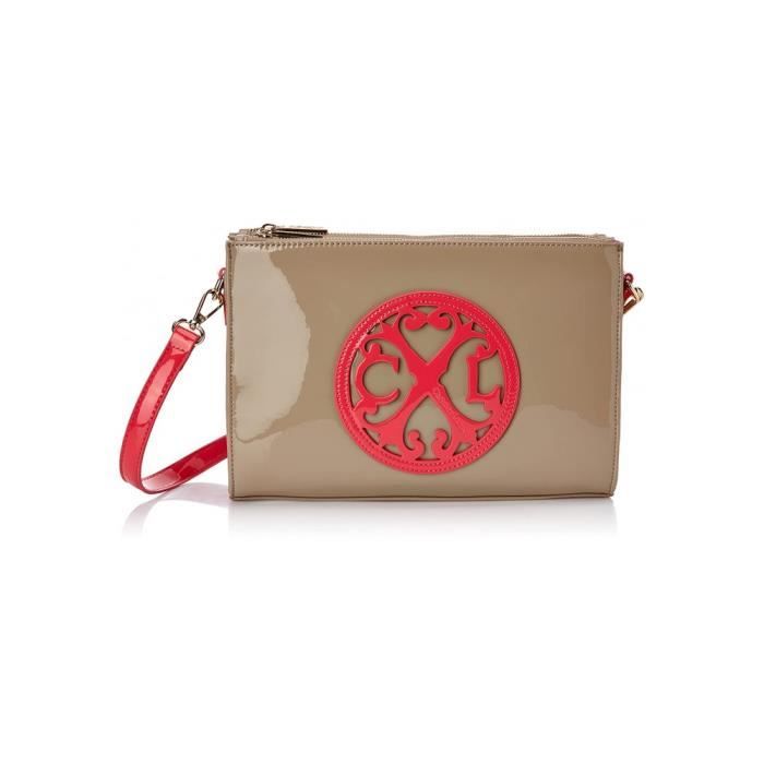 Christian Lacroix Sac Bandouliere Jonc 5 Taupe Rose Cdiscount Bagagerie Maroquinerie