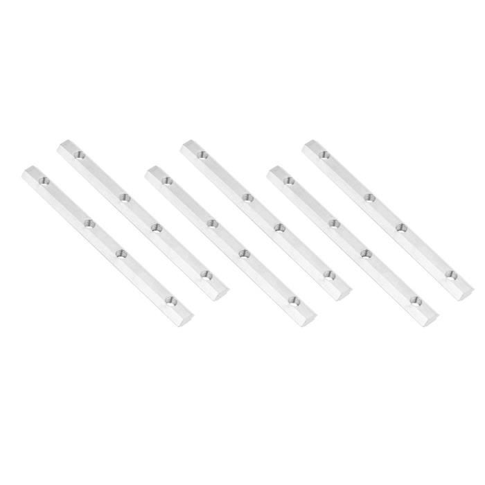 Wkmamo 8 Pcs Connecteur Droit, Profil en Aluminium, Joint d'Extrusion d' Aluminium à l'Intérieur du Connecteur 3030, pour Série de Profil d'Extrusion en Aluminium