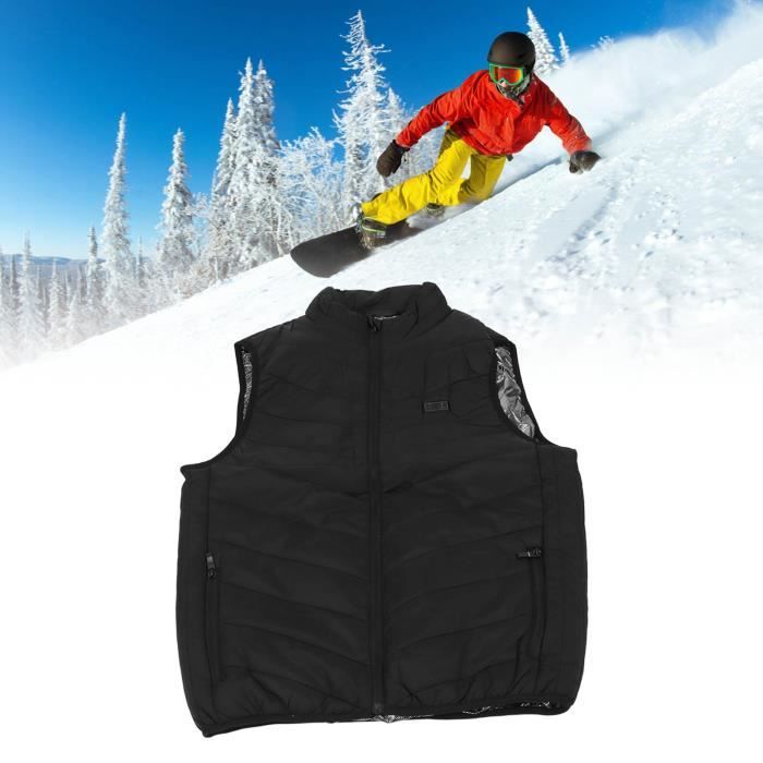 Gilet Chauffant Homme - 8 Zones - Batterie 18400mAh - Température Réglable