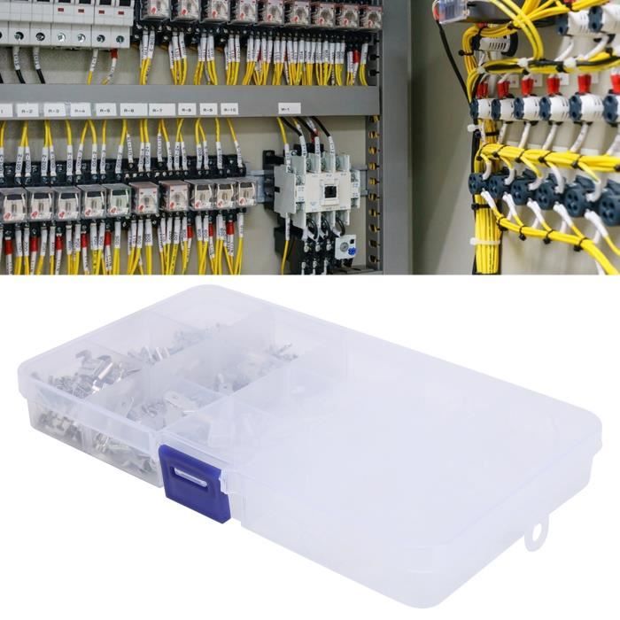 Kit 1900 Connecteurs électriques à Sertir - Cylindriques, Pour Réparations Sans Soudure - Cuivre étamé