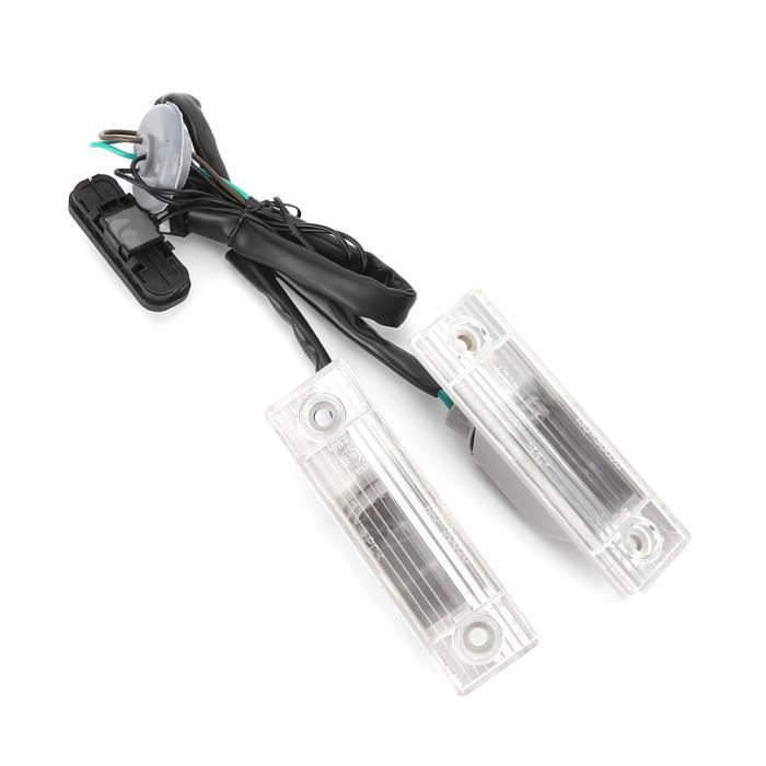 Feux Plaque Immatriculation Led Lampe LED De Plaque D'immatriculation De Voiture ABS 2 Pièces Pour MK2 Eclairage Plaque Arriere Blanc 6000k
