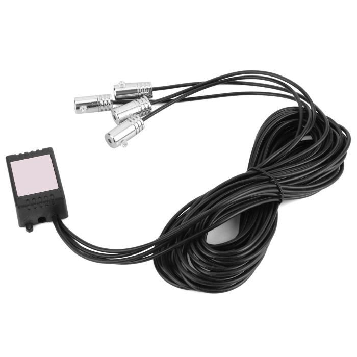 Kit Lumière Ambiante Voiture Bluetooth - Fibre Optique 6m, Contrôle APP, 16 Millions De Couleurs - 3