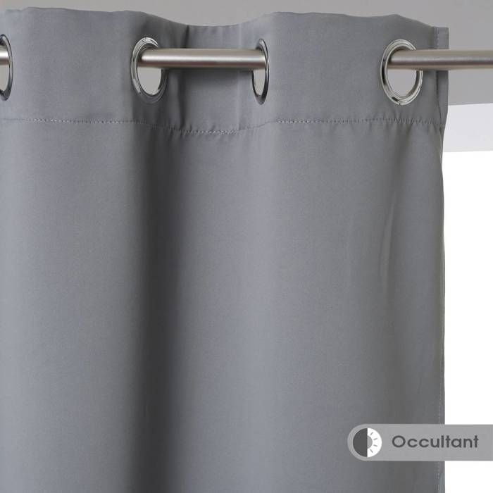 Rideau Occultant Gris Clair 140 x 260 cm