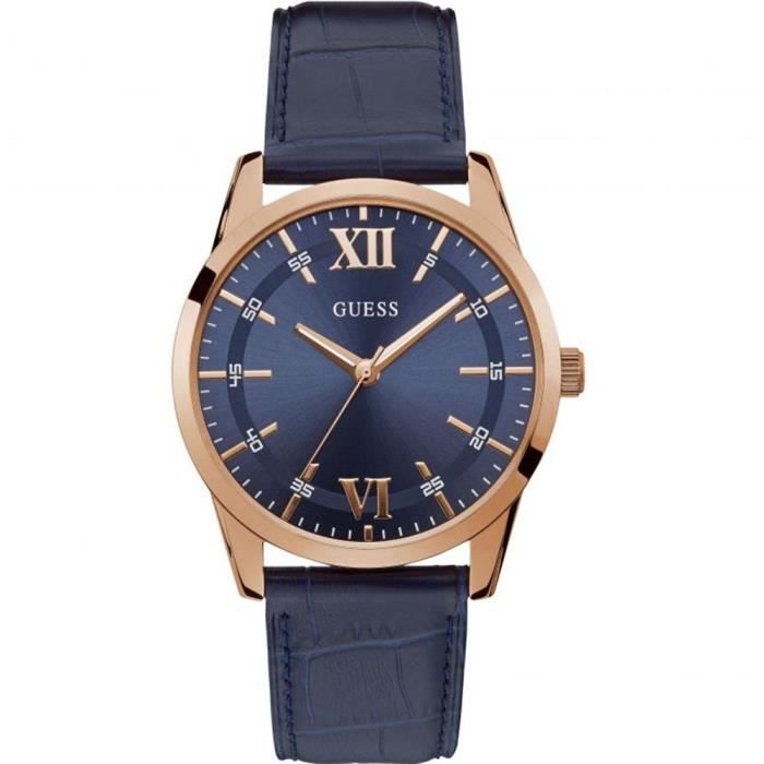 Montre guess homme cuir sales