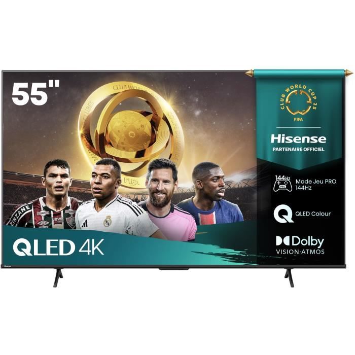 Hisense 55E7Q Pro TV QLED 55 139 cm 4K UHD 3840x2160 144 Hz HDR10+ TV connecté 4xHDMI 2.1 WiFi