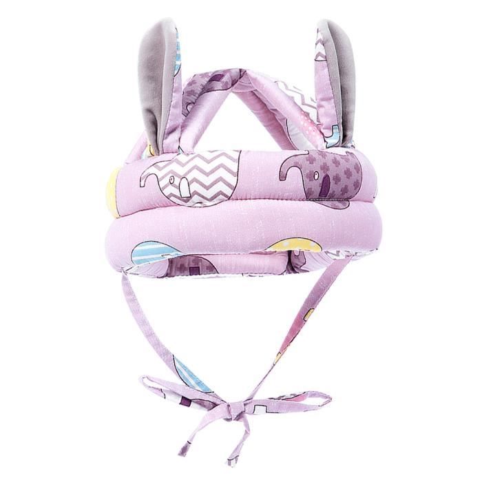 Casque De Sécurité Pour Bébé - Anti-Choc, Réglable (Tour De Tête 42-62 Cm) - Protection Pour Apprentissage De La Marche - En Coton Doux - 6 Mois à 6 Ans