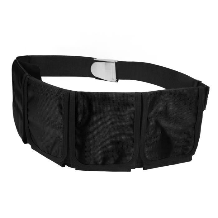 Poche De Ceinture De Poids Plongée - Tissu Oxford - Boucle Dégagement Rapide - 14x12x4 Cm - Pour Plongée, Snorkeling, Randonnée - 3