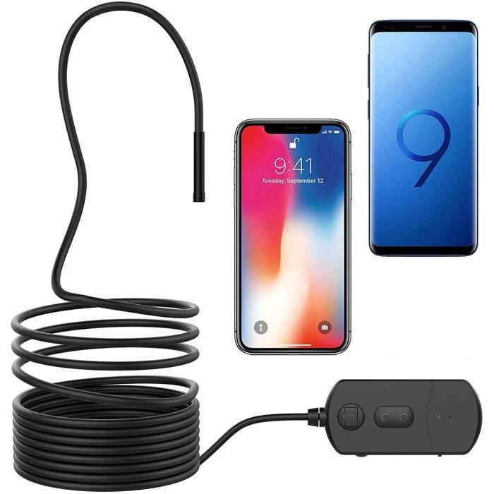 Caméra Endoscope/inspection 5 Mètres - Compatible IPhone, Android, PC, étanche IP67