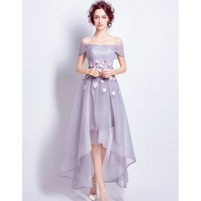 Robe Femmes Pour Ceremonie Mariage Cocktail Soiree Gris Wk528 Gris Achat Vente Robe De Ceremonie Bientot Le Black Friday Cdiscount