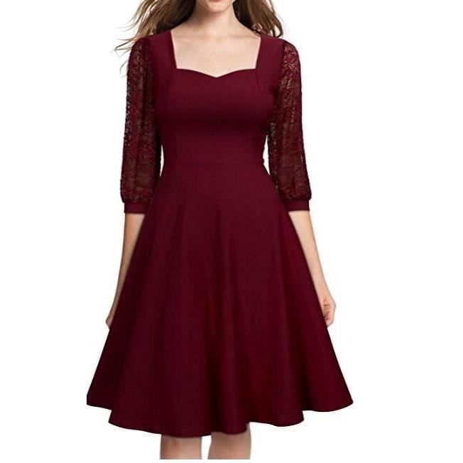 Robe glamour rouge on sale