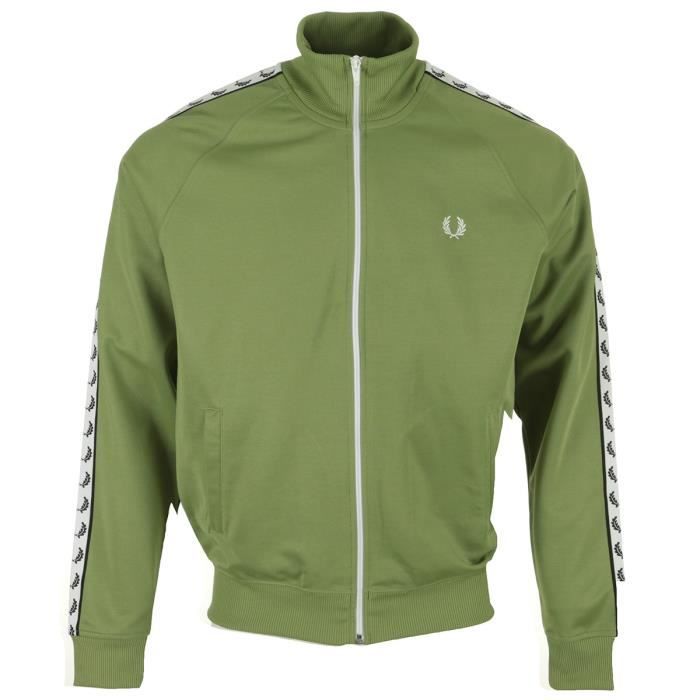 Fred perry 2025 track jacket green