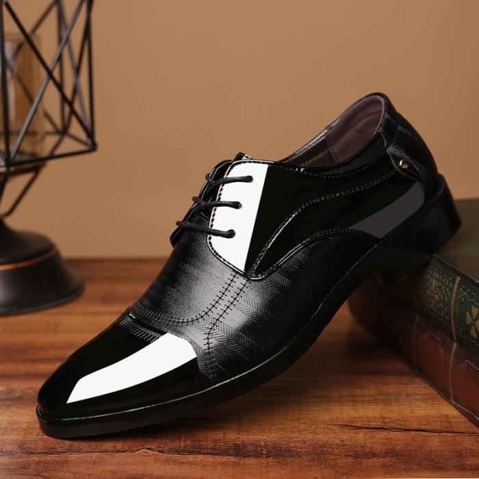 Nouveau Chaussures En Cuir Les Hommes Affaires Robe Formelle Grande Taille La Mode Noir Achat Vente Mocassin Soldes Cdiscount