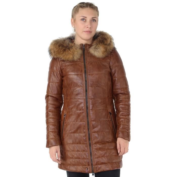 doudoune cuir oakwood