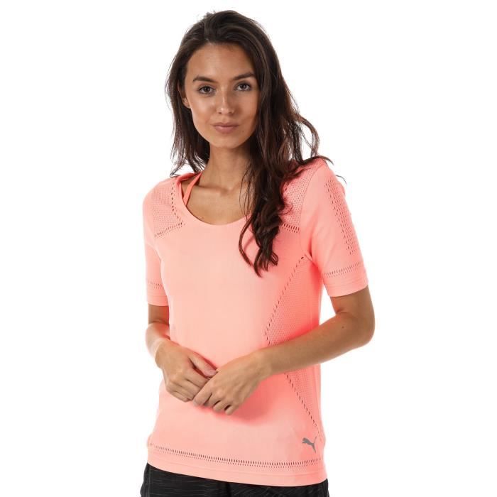 tee shirt puma femme orange