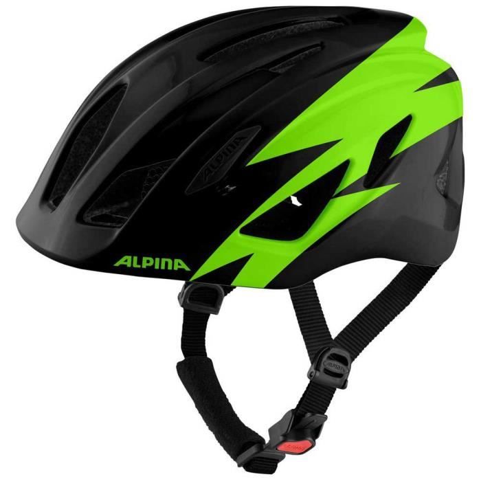 Casque de vélo ALPINA PICO pour enfants - Noir/vert brillant - 50-55 cm