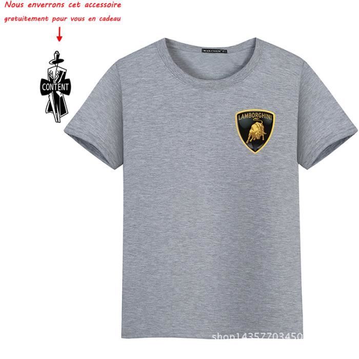 T-shirt Coton Automobili Lamborghini pour homme en coloris Noir Homme Vêtements T-shirts T-shirts à manches longues 