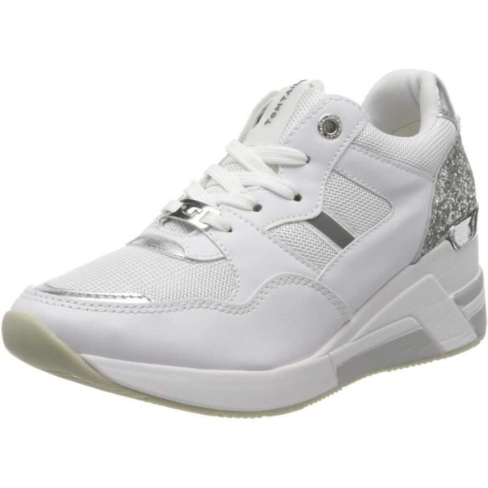 Baskets mode claudia femme tom tailor 91512 Blanc Cdiscount