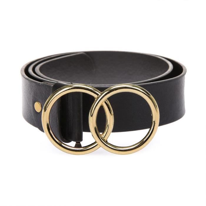 Ceinture double boucle dorée Clearance