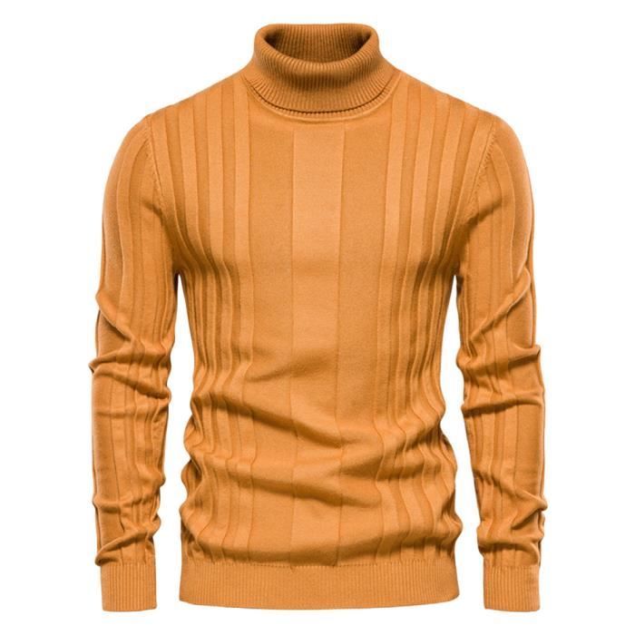 Pull fin col roulé homme 2025