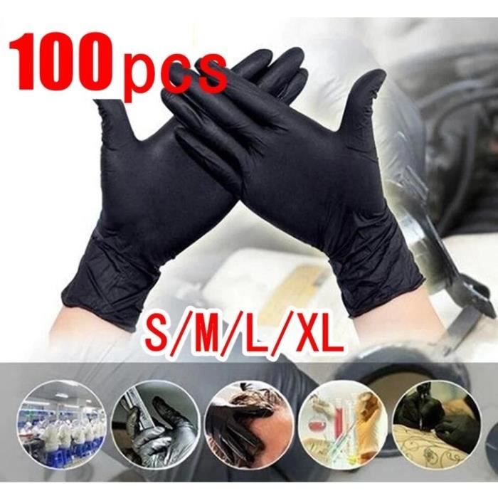100 pièces gants en nitrile cuisine gants de nettoyage ménagers