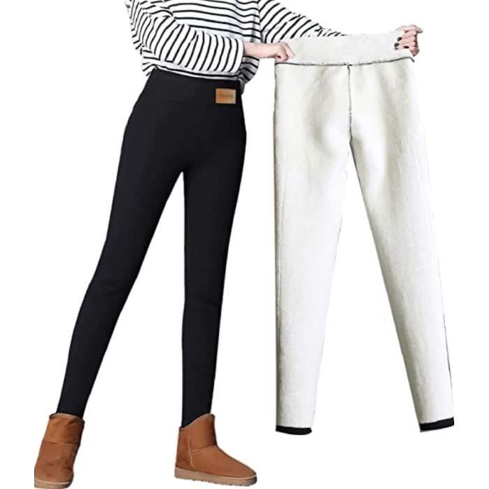 Pantalon De Cyclisme Femme Hiver - Legging Thermique Avec Jupe 2 En 1 - Rembourré 4D - Noir