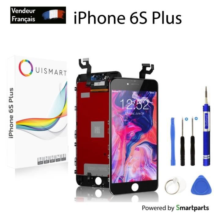 Écran LCD IPhone 6 Plus Noir Complet – Vitre Tactile + Châssis – Remplacement