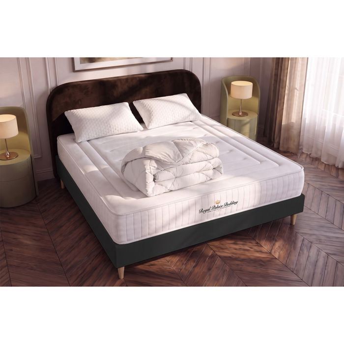 Pack matelas à mémoire de forme Nottingham 140x190cm + 2 oreillers + 1 couette 240x220cm