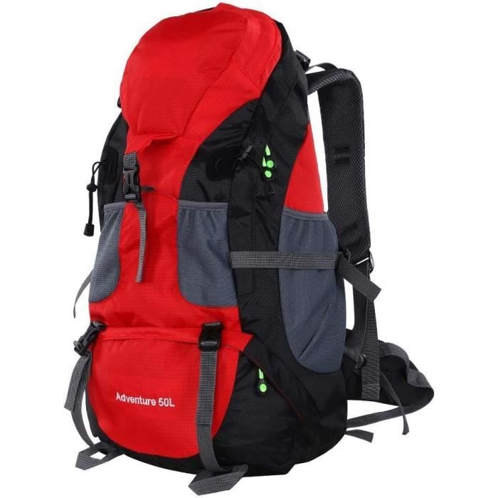 Sac à dos de randonnée femme – MT 100 50 L - Rouge bordeaux, Bordeaux