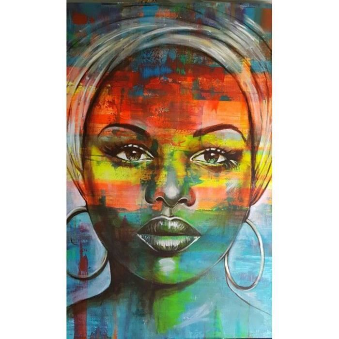 2471-Femme africaine-5D Peinture en Diamant DIY Point de Croix en Résine  Décoration de Maison Salon CB30X48cm - Achat / Vente tableau - toile -  Cdiscount
