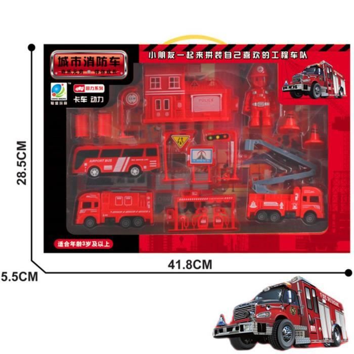 Camion Grue Géant Jouet 1:50 - En Métal Moulé - Couleur Jaune/rouge - Pour Enfants à Partir De 3 Ans