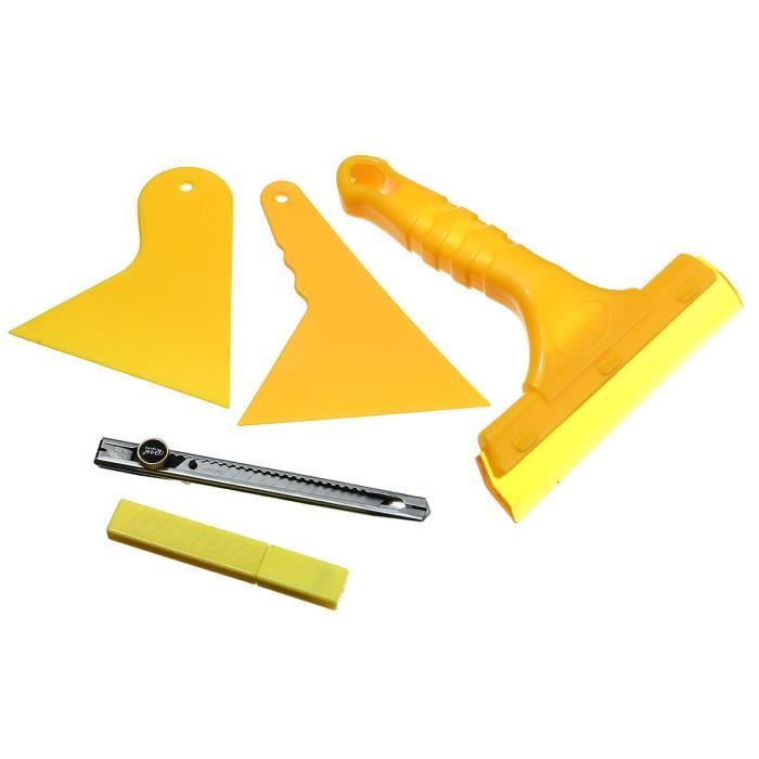 1 Kit Raclette Vitre Outils Film Nettoyage Voiture Pare Brise