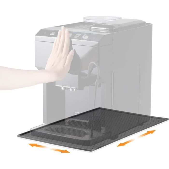 Bonna Tapis Machine à Café Silicone 48x30cm - Antidérapant, Compatible Siemens EQ6, De'Longhi, Philips