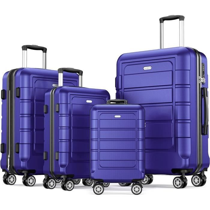 Valise Lot De 2 Rigide Abs+Pc Extensible Légère Durable Trolley Sets De