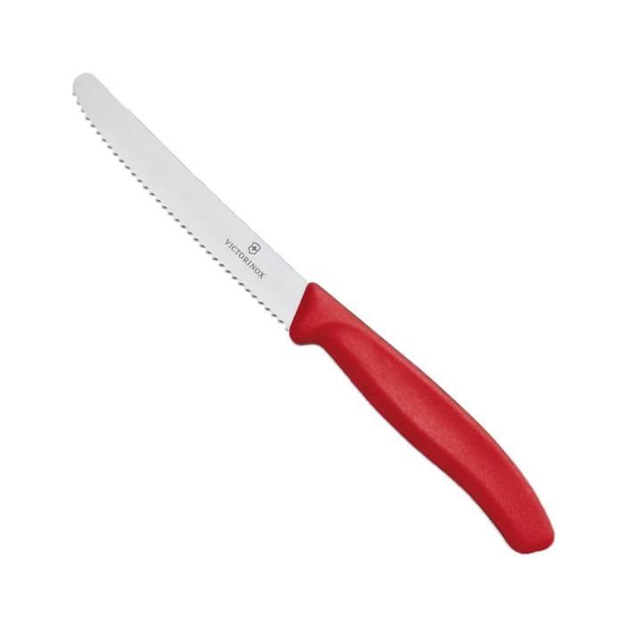 Couteau à tomate rouge 11cm Victorinox