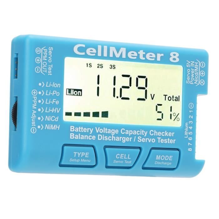 Testeur De Capacité De Batterie Numérique - Écran LCD, Pour Piles AA, AAA, Bouton - Portable, Simple D'utilisation - 9