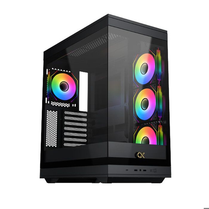 Boîtier PC - XIGMATEK - META - Moyen tour - E-ATX - Verre trempé - ARGB - Noir