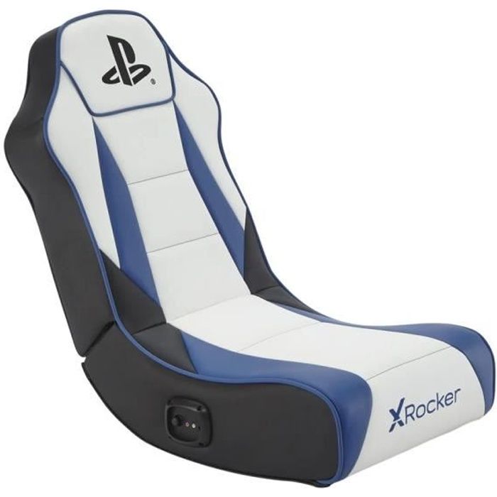 X Rocker - Siège de jeu pliable PlayStation Geist 2.0 Floor Rocker ver.2 - Blanc