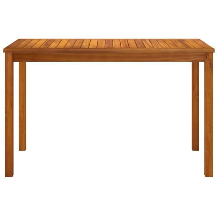yaj - table de jardin 110x55x67 cm bois d'acacia solide - dx0260