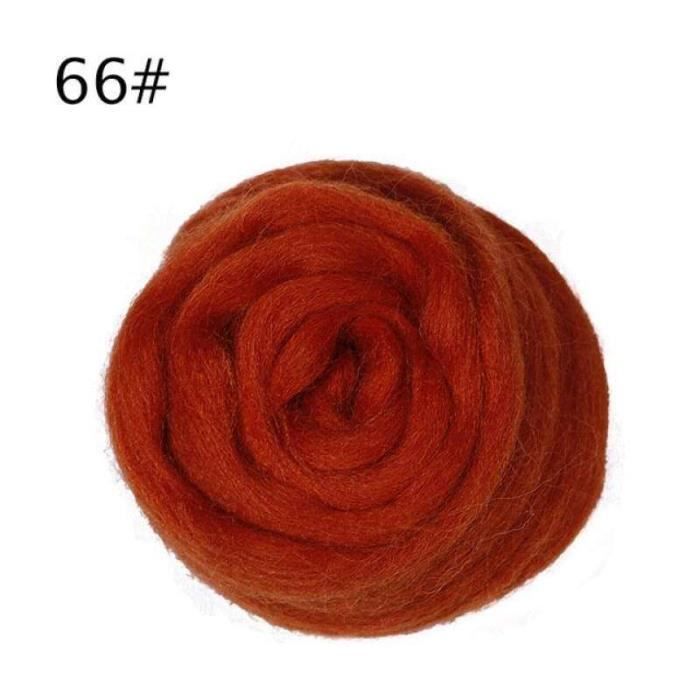 Mélange Laine Mérinos 50g - 24 Couleurs Pour Feutrage à L'Aiguille 19 Microns - Kit Créatif