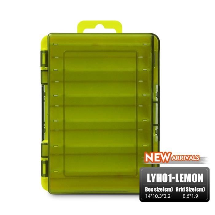 Boîte De Pêche Double Face - 12 Compartiments - Étanche, Portable - Pour Leurres, Hameçons, Accessoires - 9
