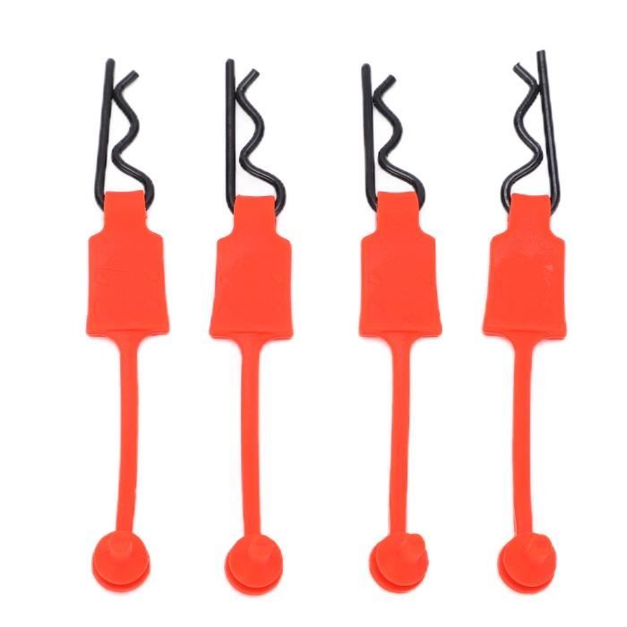 GDOOL 50 Pieces 1mm 90-Degree Angle RC Cars Universal Body Clips Bent Springy Pins & RC Car Clip Pin Steel Wires for All 1/16 1/18 1/20 Scale Model Truck Crawler Trucks